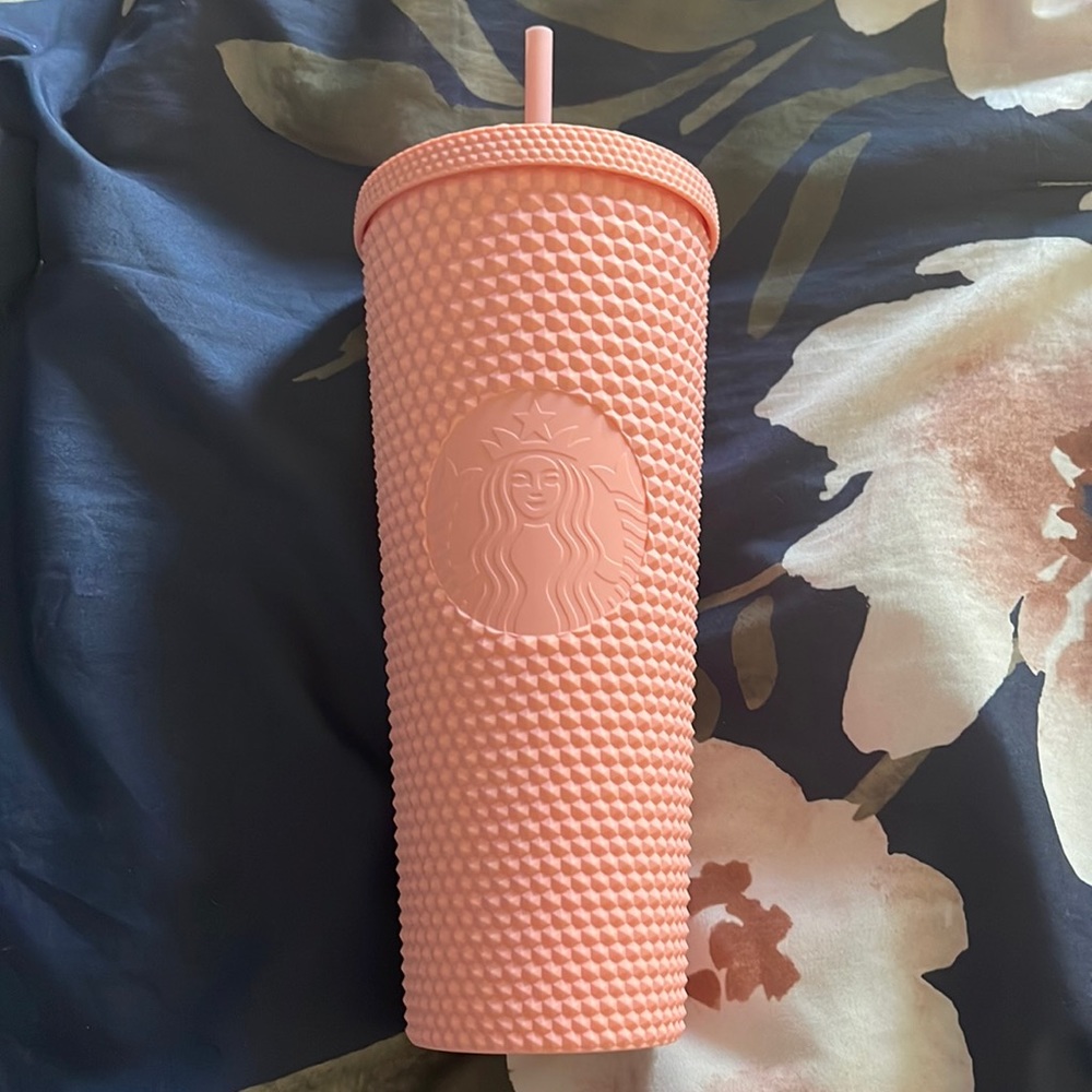 Matte Pink Studded Starbucks cup